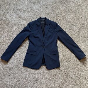 Banana Republic Women’s Long and Lean-Fit Blazer, Navy, Size 2